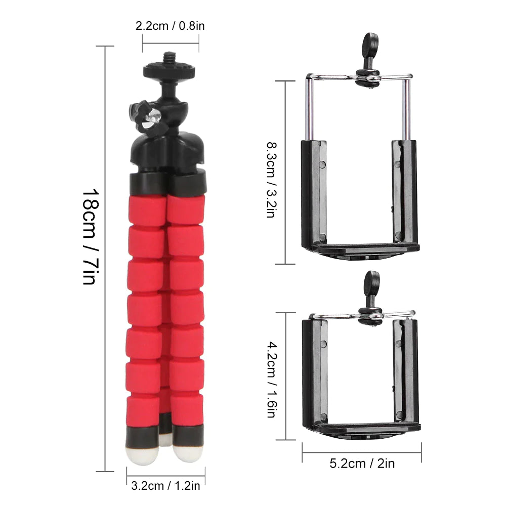 Tripod for Phone Flexible Sponge Octopus Mini Tripod for Iphone Mini Camera Tripod Phone Holder Clip Stand Tripod for Phone Flexible Sponge Octopus Mini Tripod for Iphone Mini Camera Tripod Phone Holder Clip Stand